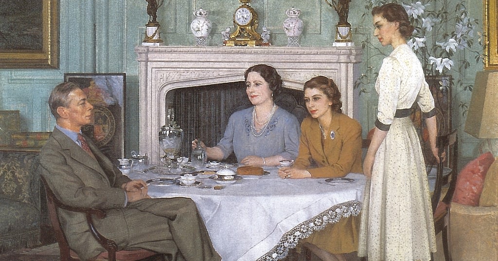 Conversation Piece, Royal Family at tea