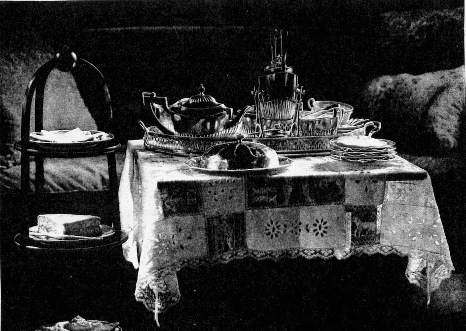 The afternoon tea table, a display of polite manners